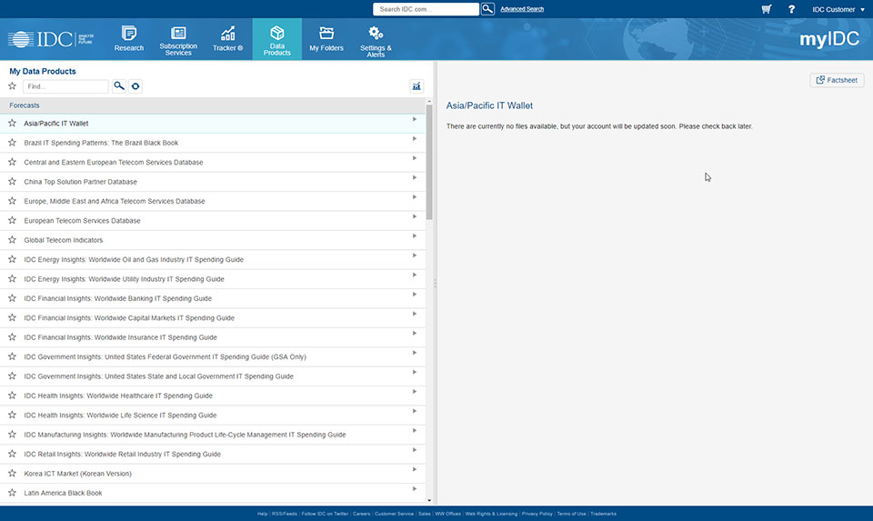 myidc-data products